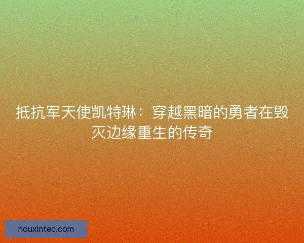 抵抗军天使凯特琳：穿越黑暗的勇者在毁灭边缘重生的传奇